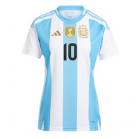 Argentina Lionel Messi #10 Hjemmedrakt Dame Copa America 2024 Kortermet